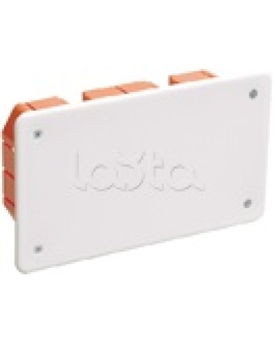 Коробка КМ41006 распаячная для твердых стен (с саморезами, с крышкой) IEK UKT11-172-096-045 в Абакане Распределительные коробки Pintop.ru