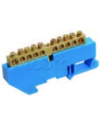 Шина нулевая в комбинированном DIN-изоляторе типа «Стойка» ШНИ-8x12-16-КС-С IEK YNN10-812-16DP-K07 в Абакане Клеммные колодки Pintop.ru