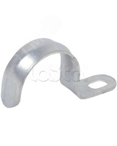 Скоба металлическая однолапковая d25-26мм IEK (100 шт/упак.) (CMAT10-25-100) в Абакане Держатели, клипсы, скобы Pintop.ru