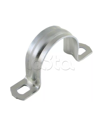 Скоба металл.двухлапковая d25-26мм IEK (CMAT11-25-100) в Абакане Держатели, клипсы, скобы Pintop.ru