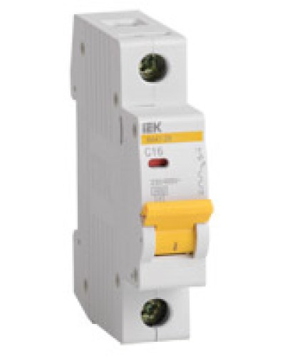 Выключатель автоматический 1P 1.6A (тип B) IEK ВА47-29 1P 10A (MVA20-1-010-B) в Абакане Автоматические выключатели Pintop.ru