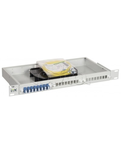 Кросс укомплектованный ITK FOBX24-1U-16LCUD09 в Абакане Кросс оптический Pintop.ru
