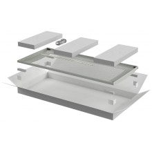 ITK LINEA N Дверь перфорированная 600мм шкафа 42U сер. (LN35-42U6X-DP)