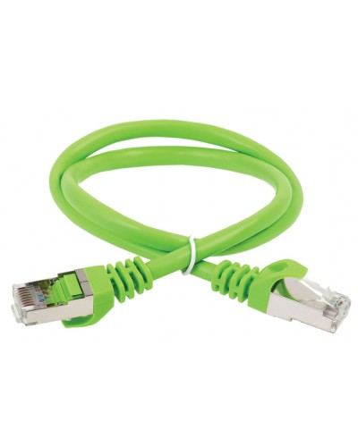 ITK Коммутационный шнур (патч-корд), кат.5Е FTP, 1,5м, зеленый (PC02-C5EF-1M5) в Абакане Патч-корды и пигтейлы Pintop.ru