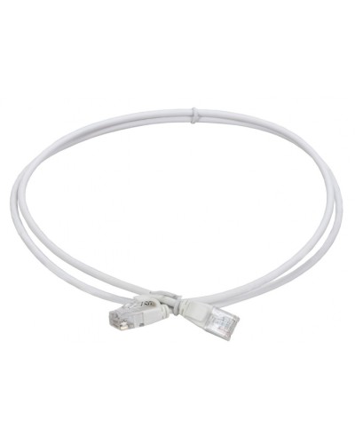 ITK Коммутационный шнур кат.5E UTP LSZH 1,5м slim язычок бел (PC08-C5EUL-1M5-SL-WT) в Абакане Патч-корды и пигтейлы Pintop.ru