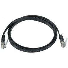 ITK Коммутационный шнур плоский кат.6 UTP 5м чёрный (PC09-C06U-5M-FL)