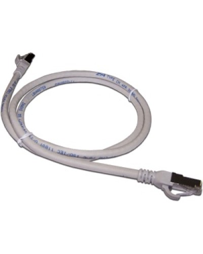 Патч-корд RJ45 - RJ45, 4 пары, FTP, категория 6A, 5 м, серый LANMASTER LAN6A-S45-45-5.0-GY в Абакане Патчкорды (медные) Pintop.ru