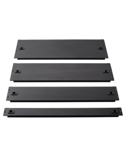 Фальш-панель металлическая 19 3U, быстросъемная, черная LANMASTER LAN-DC-TLMFP-3U в Абакане Аксессуары для стоек и шкафов Pintop.ru