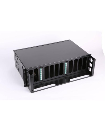 Бокс 19 на 12 кассет MPO, 3U, черный LANMASTER LAN-FOBM-12MCS-3U в Абакане Кросс оптический Pintop.ru
