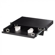 19" органайзер оптических шнуров с телескопической полкой, 1U, белый LANMASTER (LAN-FOBM-RMS-ORG1U-WH)