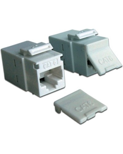 Повторитель портов RJ-45, неэкранированный, кат.6, формата Keystone, белый LANMASTER LAN-KCP45U6-WH в Абакане Проходные адаптеры Pintop.ru