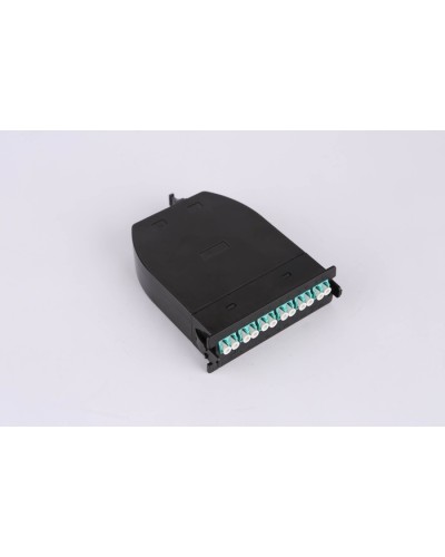 MPO кассета OS2, 12xLC, тип B, низкие потери, черная LANMASTER LAN-MCSB-1M-12LC/OS2 в Абакане Коннекторы Pintop.ru
