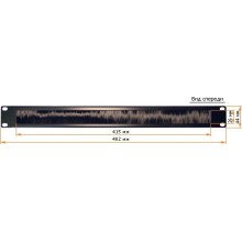 Органайзер кабельный 19" 1U c щеточным вводом LANMASTER LAN-ORG/BP-1U