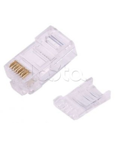 Штекер RJ45 (8P8C) CAT6 со вставкой LAZSO APJ15 в Абакане Коннекторы Pintop.ru