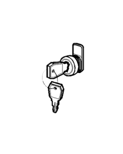 Замок и ключ для щитов встраиваемых и распределительных Legrand 001491 в Абакане Расходные материалы для шкафов и стоек Pintop.ru