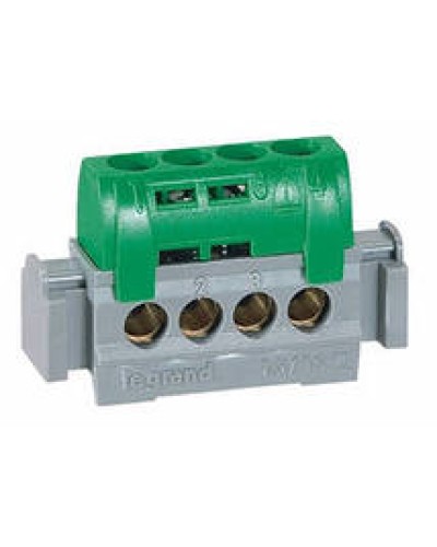 Клеммник зеленый 4х1.5-16 мм2 LEGRAND 004830 в Абакане Клеммные колодки Pintop.ru