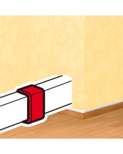 Накладка на стык DLPlus 60х16/20 белый Legrand (033608) в Абакане Аксессуары для кабель-канала Pintop.ru