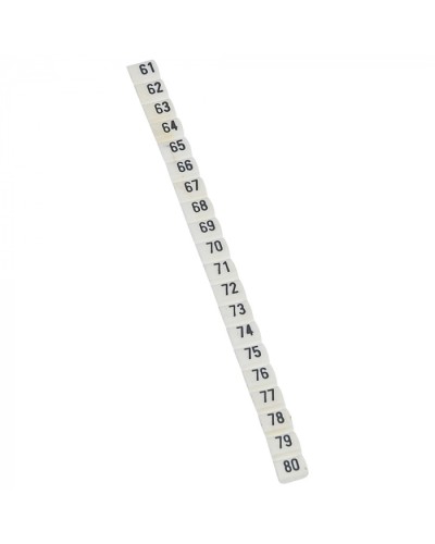 Маркер CAB3 цифры 61-80 Legrand 038163 в Абакане Аксессуары для кабель-канала Pintop.ru