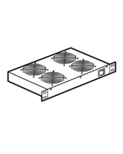 Полка с 4 вентиляторами высотой 1U Legrand 046490 в Абакане Полки для шкафов и стоек Pintop.ru
