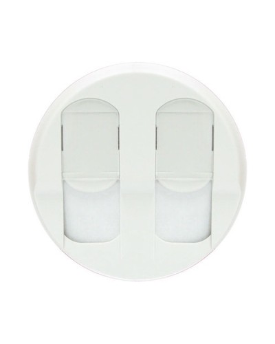 Лицевая панель для розеток 2хRJ45 белый Celiane Legrand 068252 в Абакане Аксессуары для кабель-канала Pintop.ru