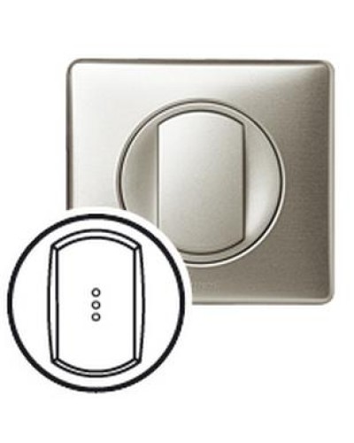 Лицевая панель для выключателя с индикацией титан Celiane Legrand 068303 в Абакане Аксессуары для кабель-канала Pintop.ru