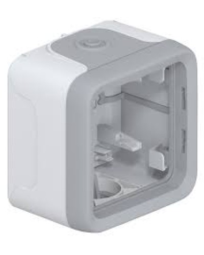 Коробка для накладного монтажа с мембранными сальниками серый 1 пост Plexo Legrand 069651 в Абакане Распределительные коробки Pintop.ru