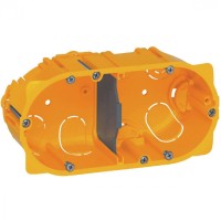 Коробка для сухих перегородок 2-местная, глубина 40 мм Batibox Legrand 080042