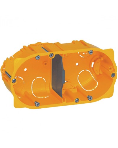 Коробка для сухих перегородок 2-местная, глубина 40 мм Batibox Legrand 080042 в Абакане Распределительные коробки Pintop.ru