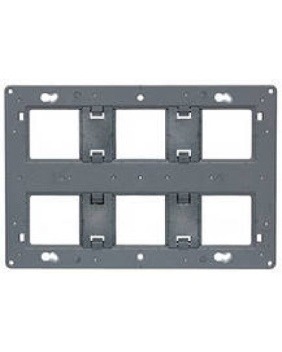 Суппорт Mosaic на 2x6, 2x8 или 2x3x2 модулей LEGRAND 080266 в Абакане Аксессуары для кабель-канала Pintop.ru