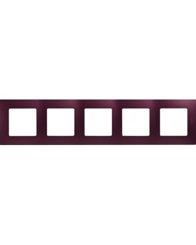 Рамка 5 постов Etika сливовый Legrand 672565 в Абакане Аксессуары для кабель-канала Pintop.ru