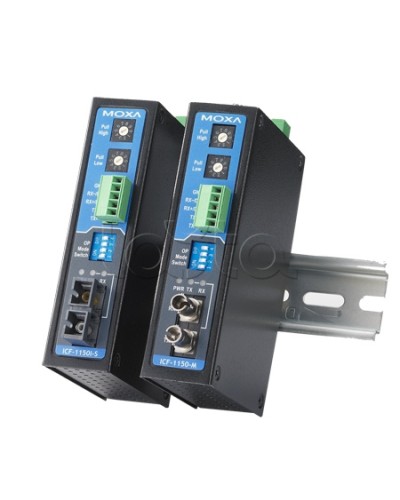Конвертор RS-232/422/485 в оптику MM (ST)Moxa ICF-1150I-M-ST-T в Абакане Дополнительное оборудование для ОПС Pintop.ru