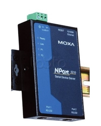 Сервер 2-портовый RS-232 в Ethernet Moxa NPort 5210 в Абакане Дополнительное оборудование для ОПС Pintop.ru