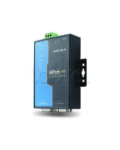 Сервер 2-портовый RS-232/422/485 в Ethernet Moxa NPort 5250A в Абакане Дополнительное оборудование для ОПС Pintop.ru