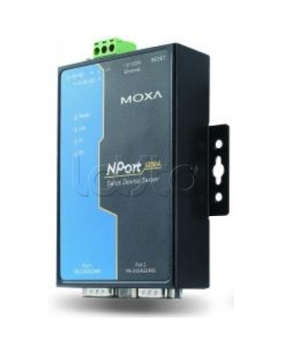 Сервер 2-портовый RS-232/422/485 в Ethernet Moxa NPort 5250A-T в Абакане Дополнительное оборудование для ОПС Pintop.ru