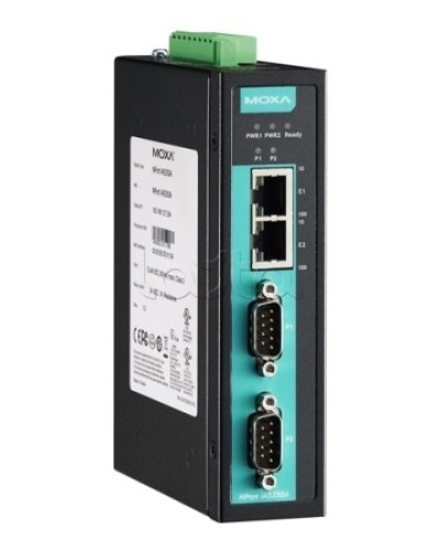 Сервер 2-портовый RS-232/422/485 в Ethernet Moxa NPort IA-5250AI в Абакане Дополнительное оборудование для ОПС Pintop.ru