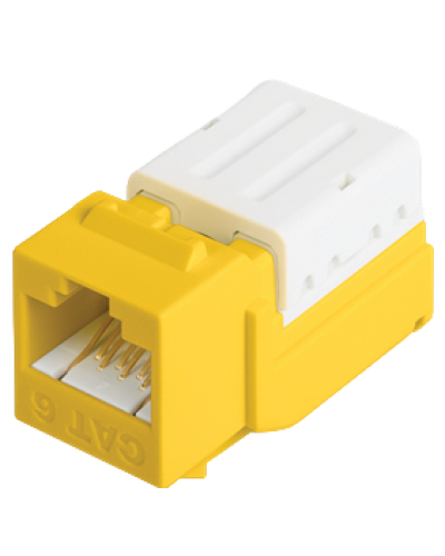 Модуль-вставка NIKOMAX (NMC-KJUE2-FT-YL) в Абакане Модули Keystone Pintop.ru