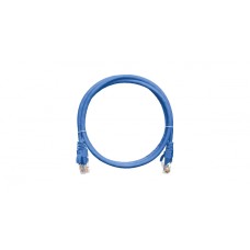 Шнур коммутационный 2хRJ45/8P8C, U/UTP, 4 пары, Кат.5е, LSZH, синий (0,5м) NIKOMAX NMC-PC4UD55B-005-C-BL