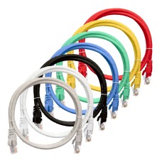 Шнур коммутационный 2хRJ45/8P8C U/UTP кат.5е (NMC-PC4UD55B-005-RD) NIKOMAX (0.5 м)