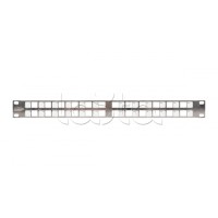 Панель коммутационная 19", 1U, наборная, под 24 угловых модуля Keystone серии AN NIKOMAX NMC-RP24-BLANK-AN-1U-MT