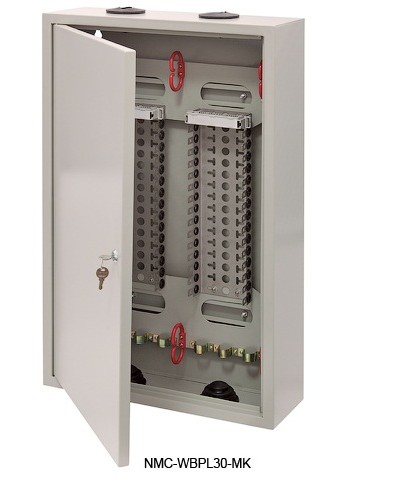 Щит распределительный настенный 30 плинтов NIKOMAX (NMC-WBPL30-MK) в Абакане Щиты электрические Pintop.ru
