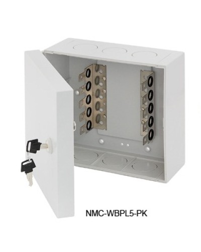 Щит распределительный настенный 5 плинтов NIKOMAX (NMC-WBPL5-PK) в Абакане Щиты электрические Pintop.ru