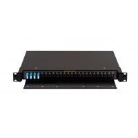 Оптический кросс NIKOMAX 19" Premium Line, 1U (NMF-RP08LCUS2-TS-P1-1U-BK)