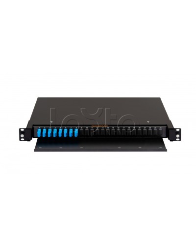 Оптический кросс 19 Premium Line, 1U NIKOMAX NMF-RP08SCUS2-TS-P1-1U-BK в Абакане Кросс оптический Pintop.ru