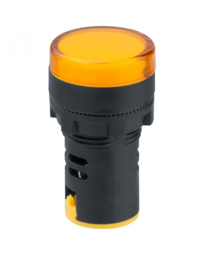 Лампа индикаторная Navigator 82 806 NBI-I-AD22-24-Y желтая d22мм 24В AC/DC в Абакане Источники света(Лампы) Pintop.ru