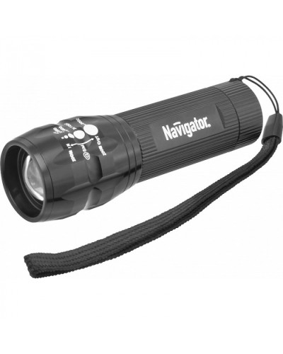 Фонарь Navigator 94 967 NPT-CM03-3AAA алюм. 1LEDх3Вт, фокус, блист. в Абакане Источники света(Лампы) Pintop.ru