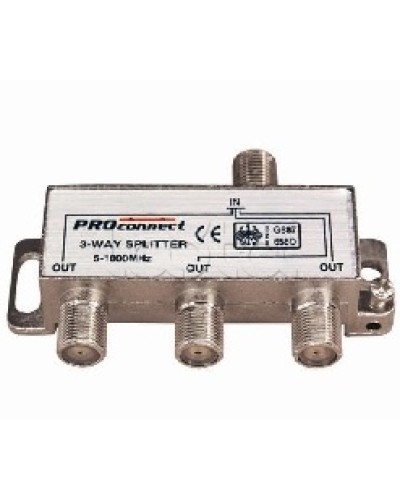Делитель ТВ х 3 под F разъём 5-1000 МГц (10шт/уп) PROCONNECT 05-6022 в Абакане Коммутационные изделия Pintop.ru