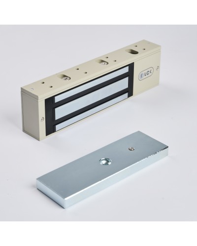 R-Lock RL-EM500-L0G - Электромагнитный замкок, 500кг, DC12/24B, цвет серый, RAL7032 (галечный серый) в Абакане Электромагнитные замки Pintop.ru