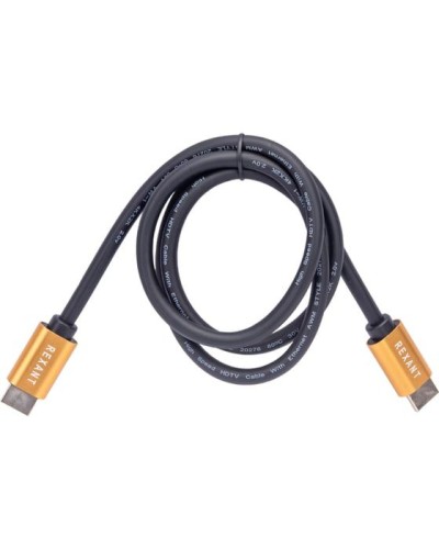 Кабель HDMI - HDMI 2.0, 1м, Gold REXANT 17-6102 в Абакане Системы видеонаблюдения Pintop.ru