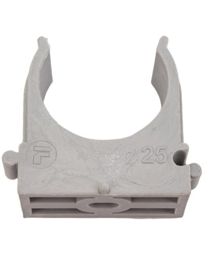 Крепёж-клипса для труб ø25 мм, серая (100 шт/уп)Rexant (28-0125-2) в Абакане Держатели, клипсы, скобы Pintop.ru