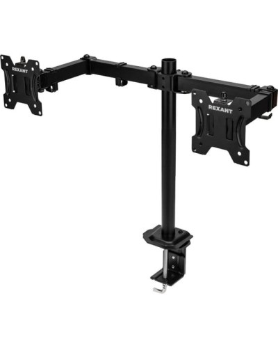 Кронштейн для двух мониторов 13-32, одно колено настольный, серия офис REXANT 38-0356 в Абакане Системы видеонаблюдения Pintop.ru
